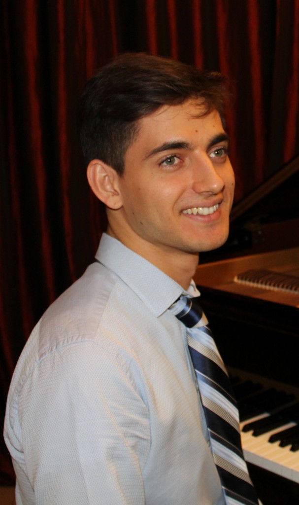 Artem Alexanian, concert pianist and piano instructor, at the piano
